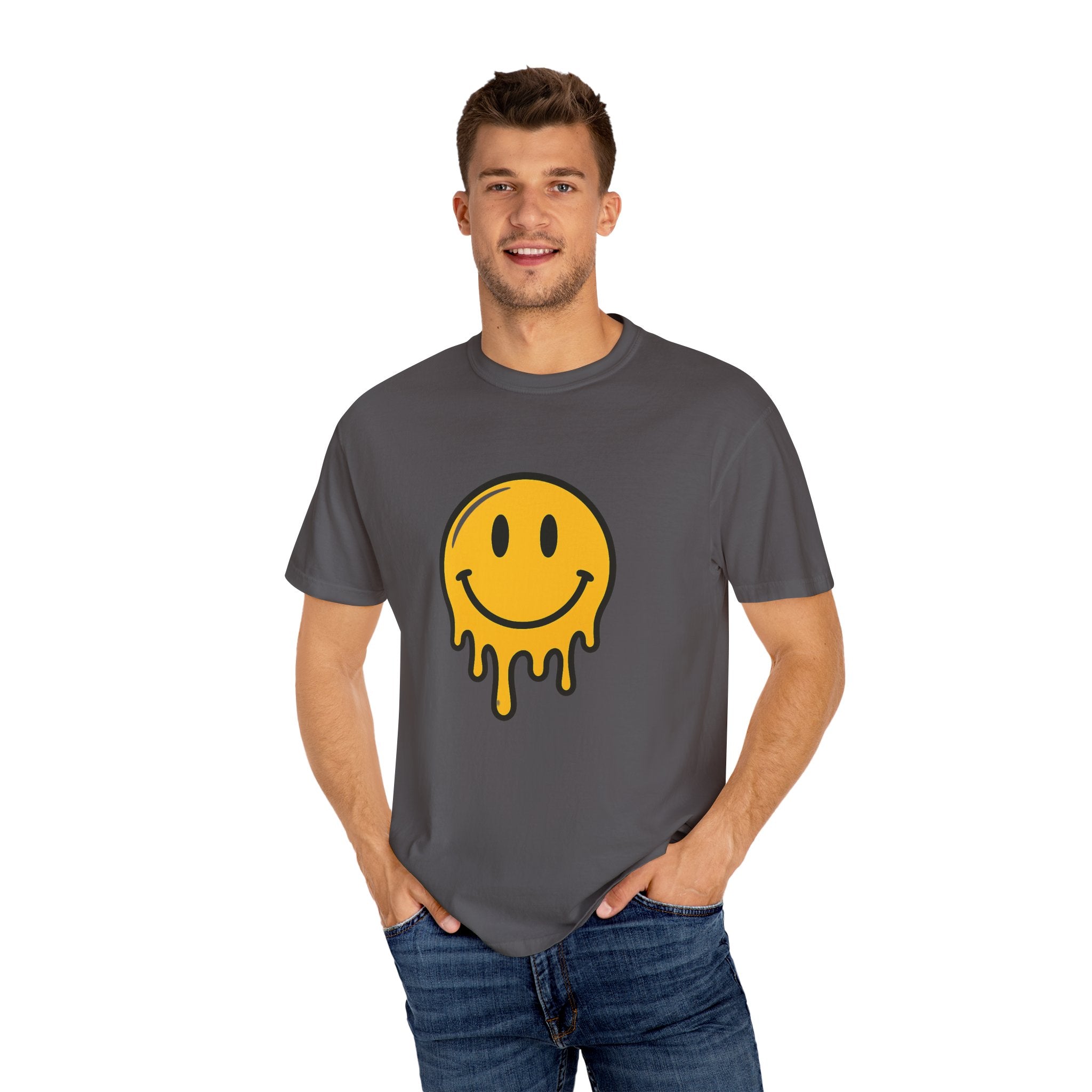 Chill Smiley T-Shirt, Unisex Graphic Tee, Casual Wear, Street Style, Gift for Friends, Summer Vibes, Positive Affirmation Shirt
