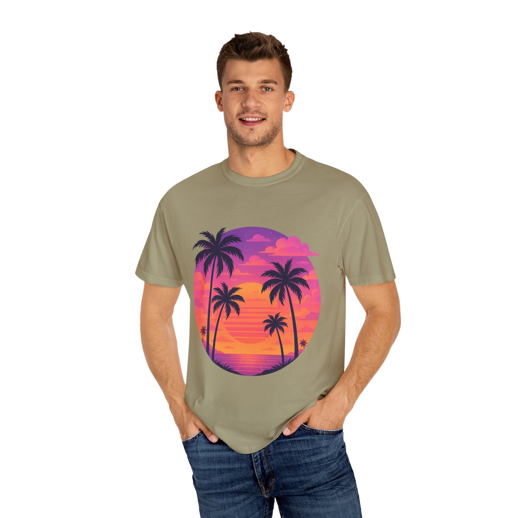 Tropical Paradise T-Shirt - Unisex Garment-Dyed Tee, Beach Vibes, Summer Fashion, Vacation Wear, Gift for Travelers