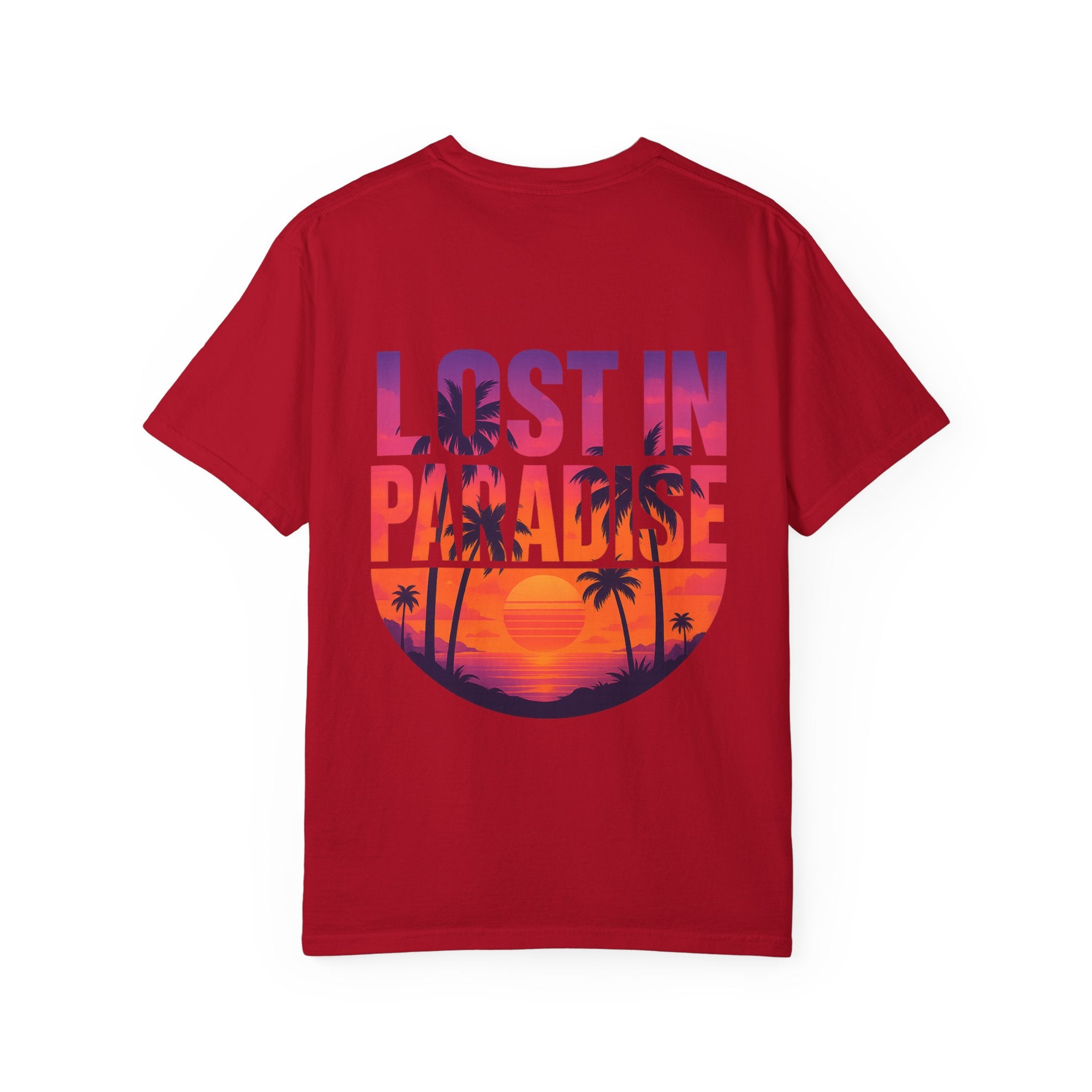 Tropical Paradise T-Shirt - Unisex Garment-Dyed Tee, Beach Vibes, Summer Fashion, Vacation Wear, Gift for Travelers