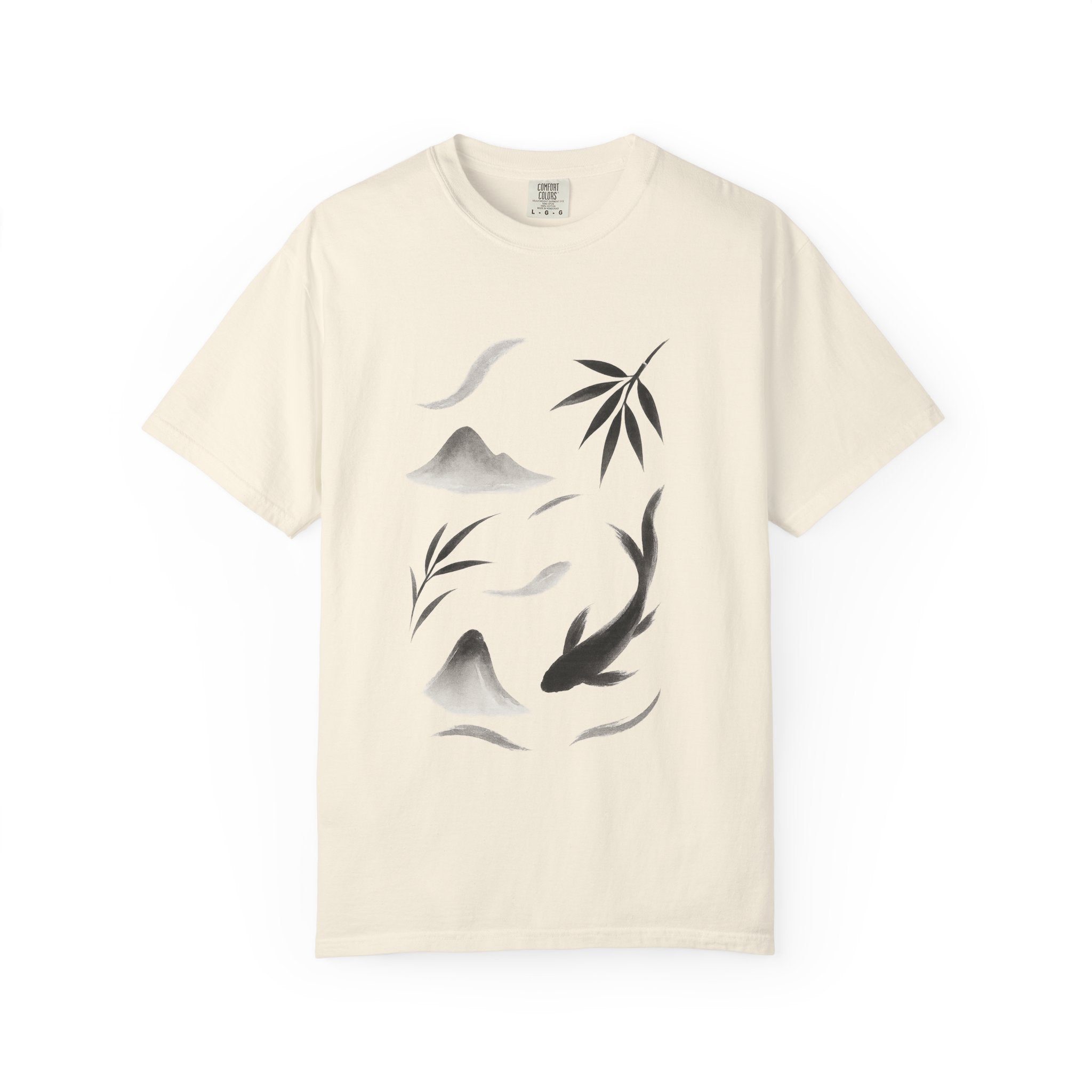 Zen-Inspired Unisex T-shirt, Meditation Tee, Nature Lover Shirt, Minimalist Fashion, Gift for Yogis, Relaxed Fit Apparel