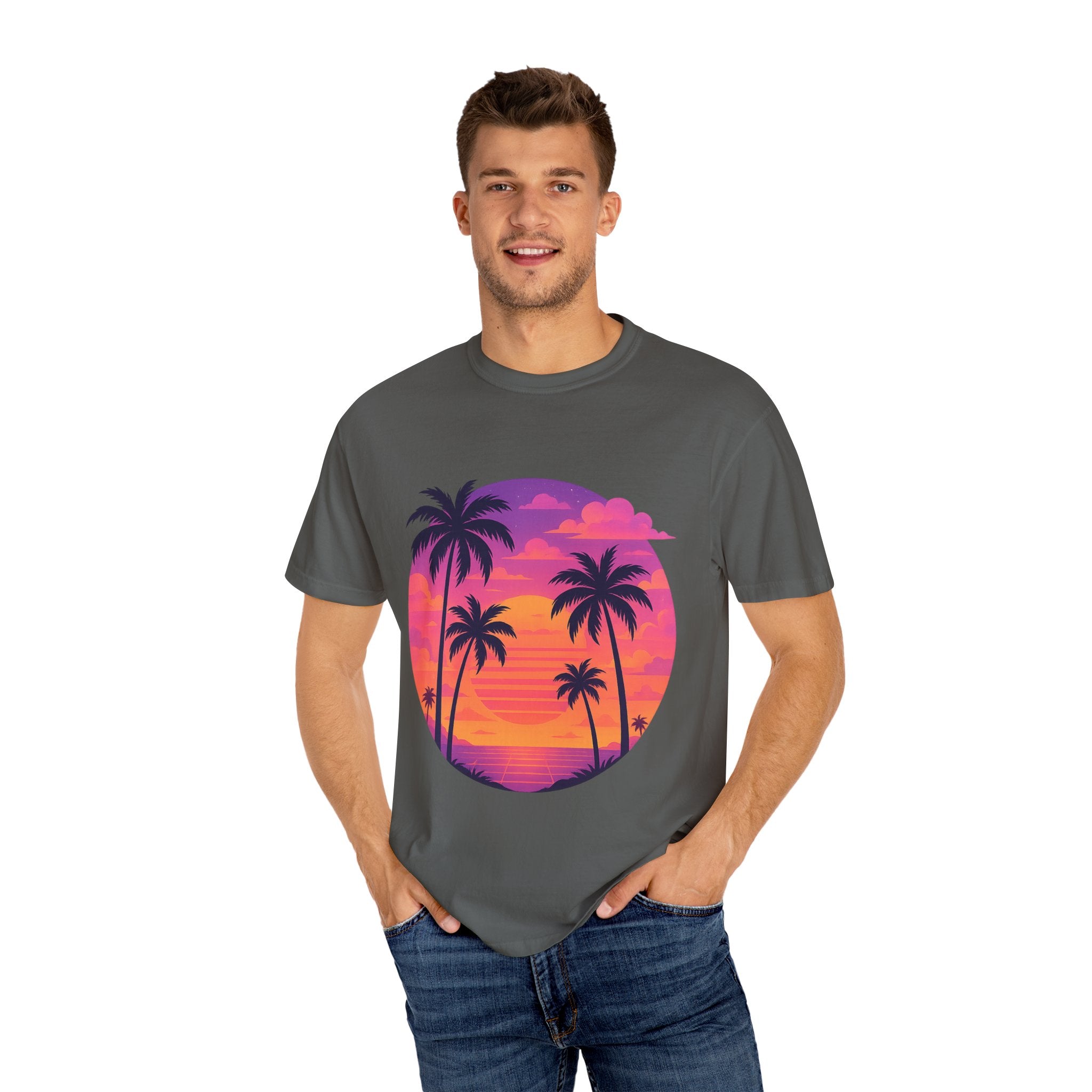 Tropical Paradise T-Shirt - Unisex Garment-Dyed Tee, Beach Vibes, Summer Fashion, Vacation Wear, Gift for Travelers