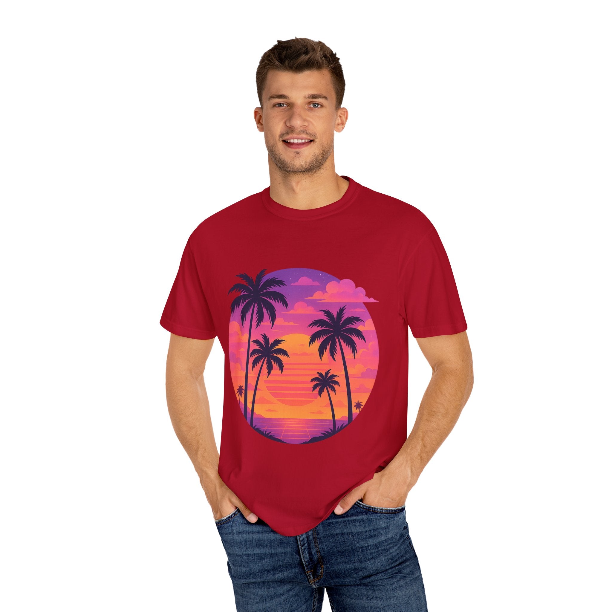 Tropical Paradise T-Shirt - Unisex Garment-Dyed Tee, Beach Vibes, Summer Fashion, Vacation Wear, Gift for Travelers