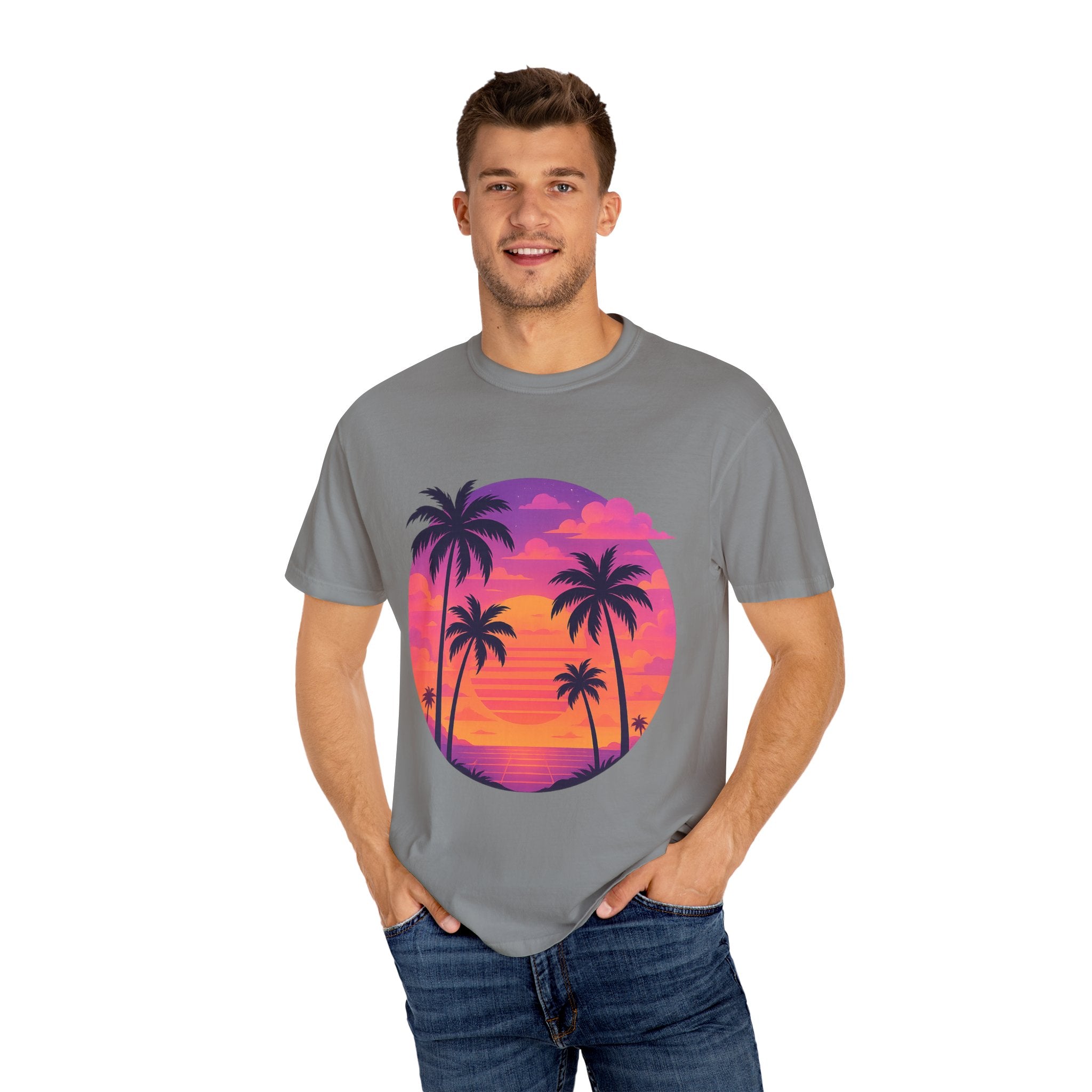 Tropical Paradise T-Shirt - Unisex Garment-Dyed Tee, Beach Vibes, Summer Fashion, Vacation Wear, Gift for Travelers