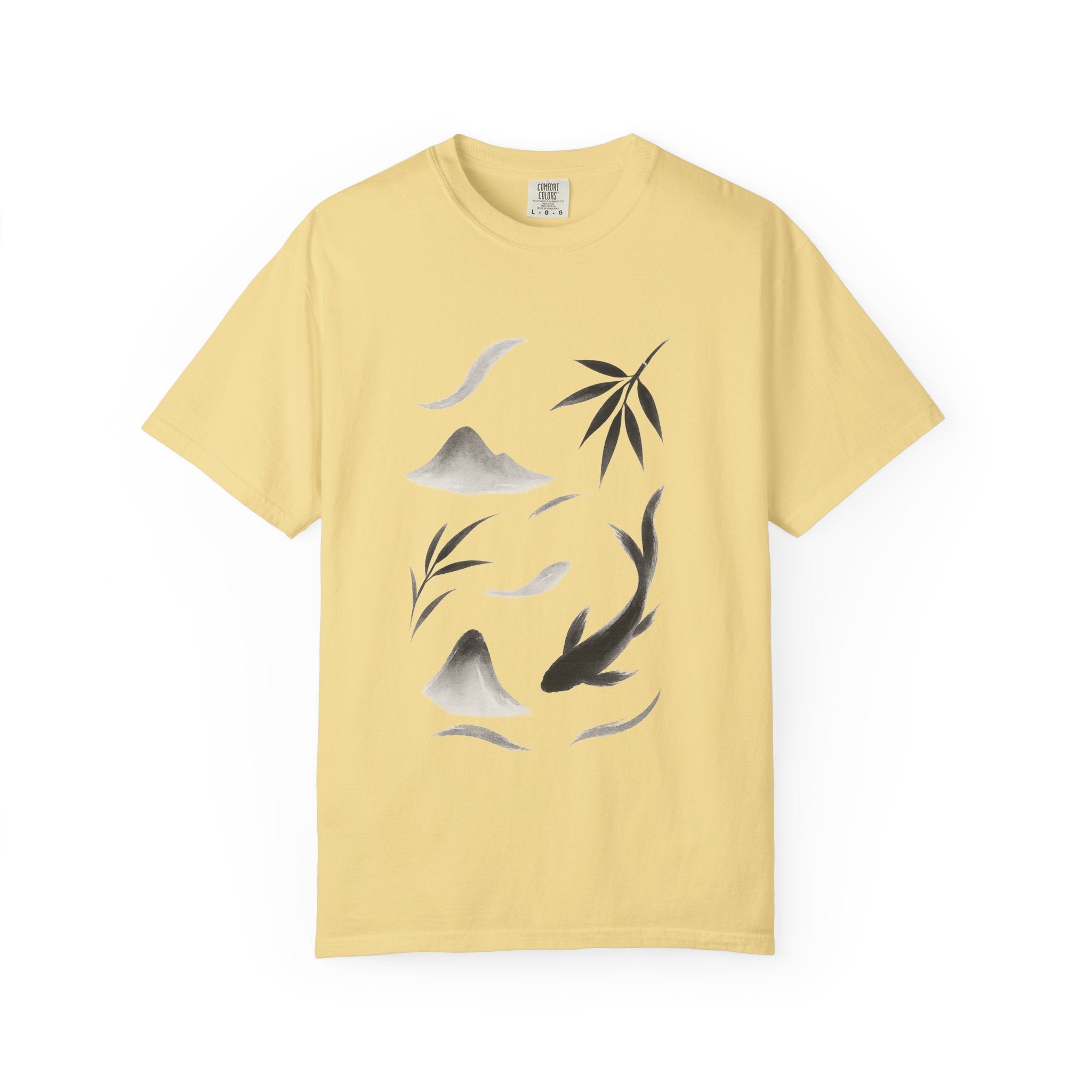 Zen-Inspired Unisex T-shirt, Meditation Tee, Nature Lover Shirt, Minimalist Fashion, Gift for Yogis, Relaxed Fit Apparel