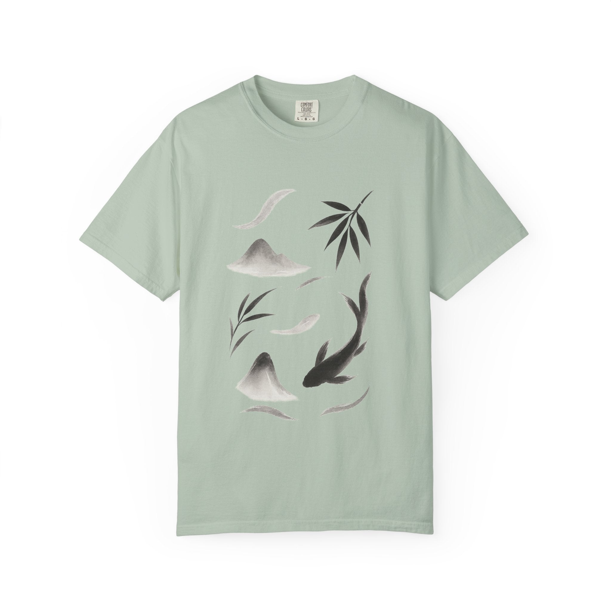 Zen-Inspired Unisex T-shirt, Meditation Tee, Nature Lover Shirt, Minimalist Fashion, Gift for Yogis, Relaxed Fit Apparel
